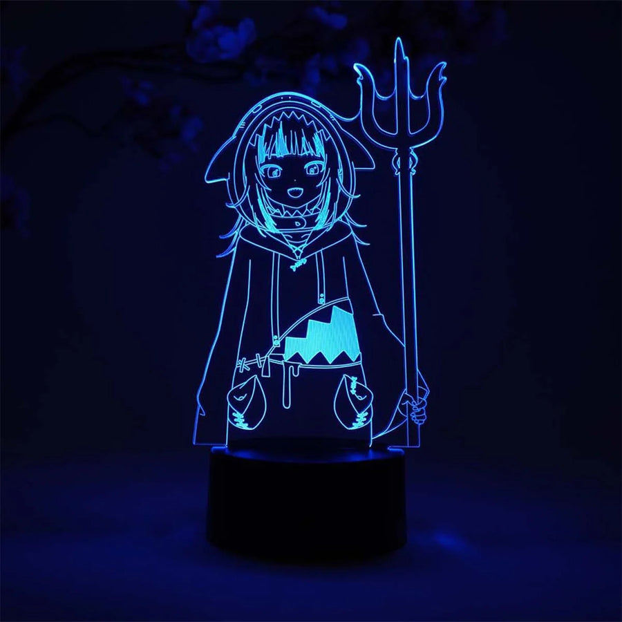 Hololive Production Gawr Gura Otaku Lamp | Anime Lamp | Neko Alley Anime