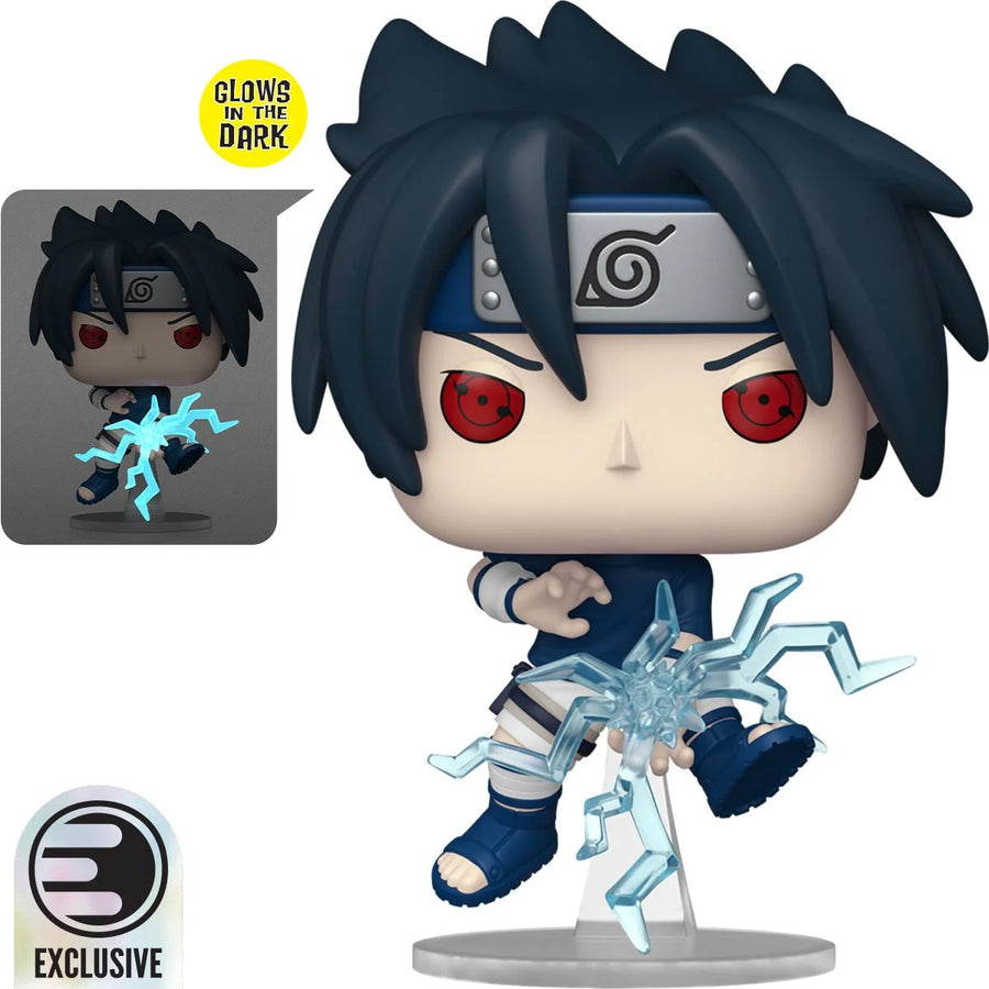Naruto Sasuke Uchiha (Chidori) Glow-in-the-Dark Funko Pop! Vinyl Figure #1969 - Entertainment Earth Exclusive | Anime Figure | Neko Alley Anime