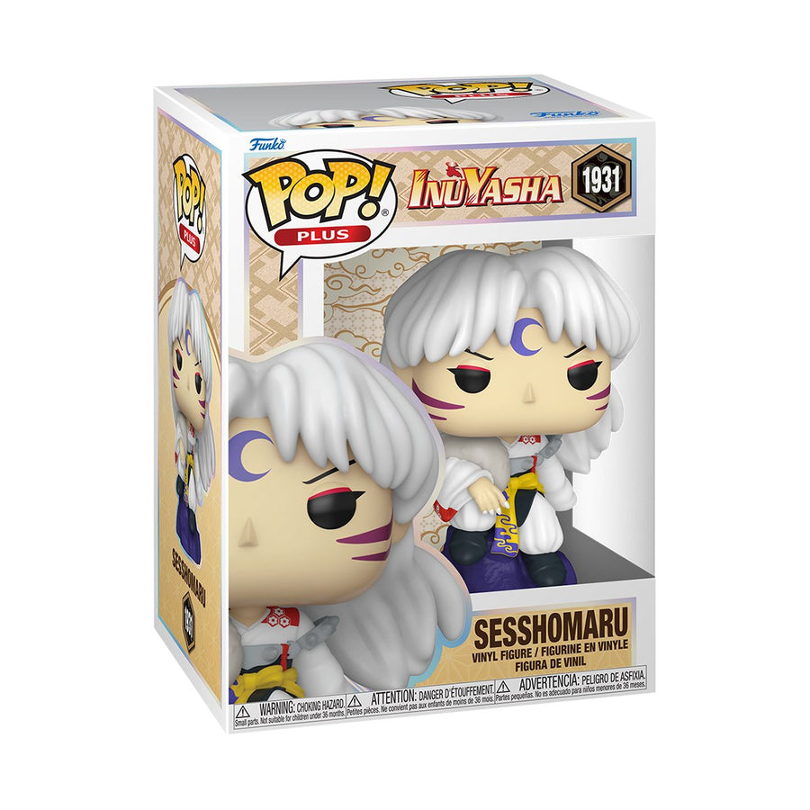 InuYasha Sesshomaru (Sitting) Funko Pop! Vinyl Figure Plus #1931 | Anime Figure | Neko Alley Anime