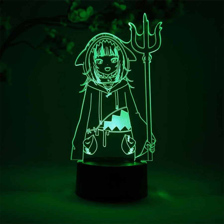 Hololive Production Gawr Gura Otaku Lamp | Anime Lamp | Neko Alley Anime