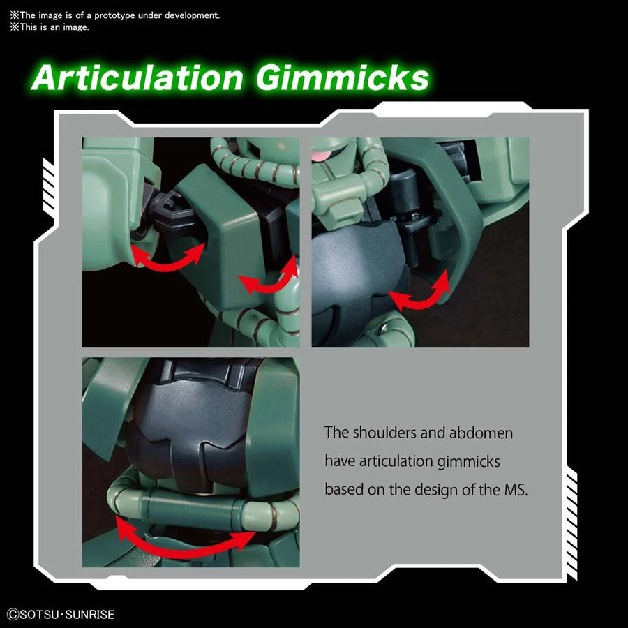 Mobile Suit Gundam MS-06 Zaku II High Grade 1:144 Scale Model Kit | Anime Figure | Neko Alley Anime