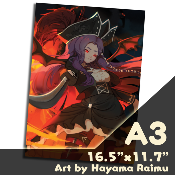 Crimson Horizons A3-size Print