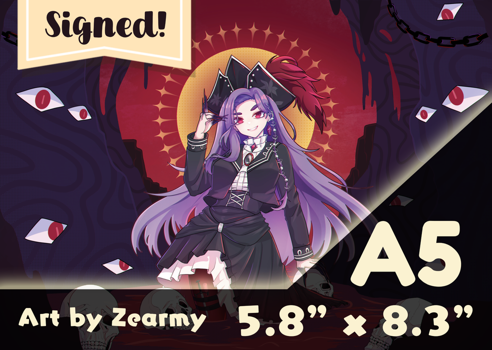 Full Blooded A5-size Print (autographed)