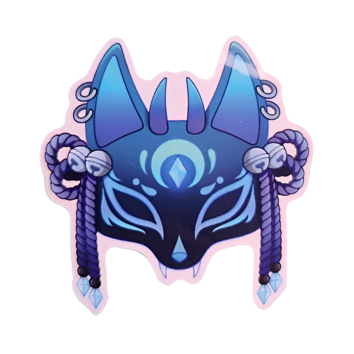 Kitsu Moonvale Mask Sticker