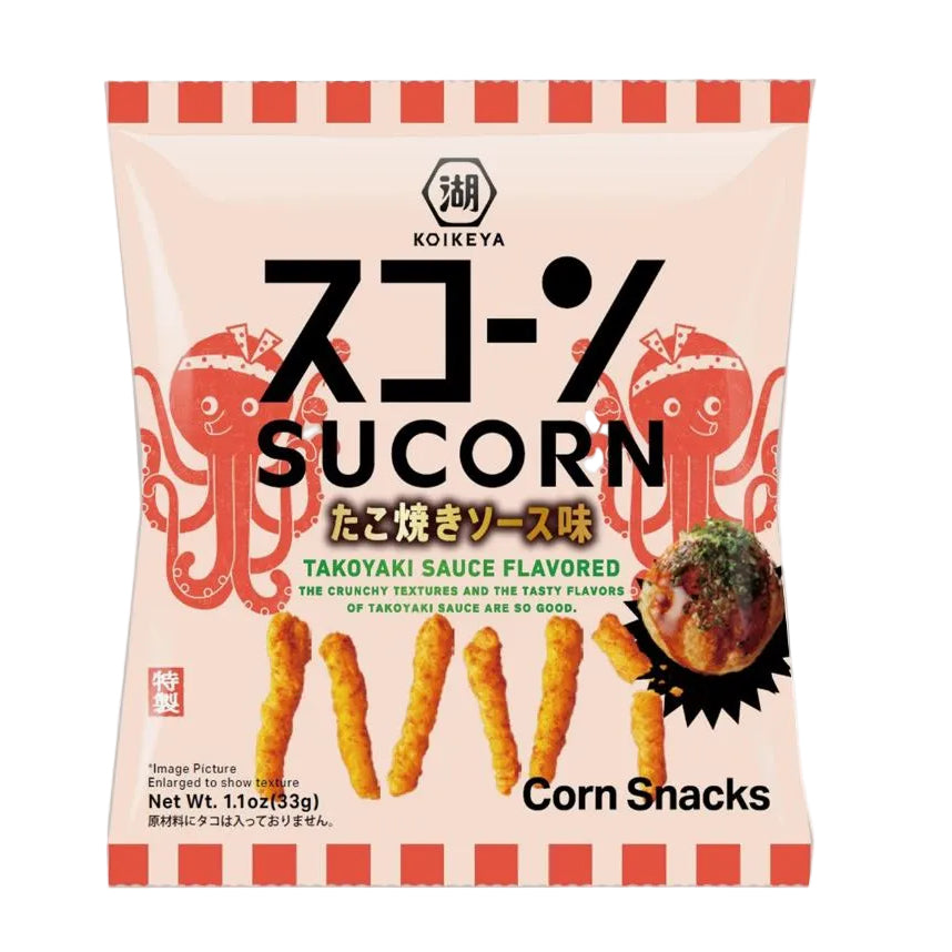 Koikeya Sucorn Takoyaki Sauce Flavored Corn Chips
