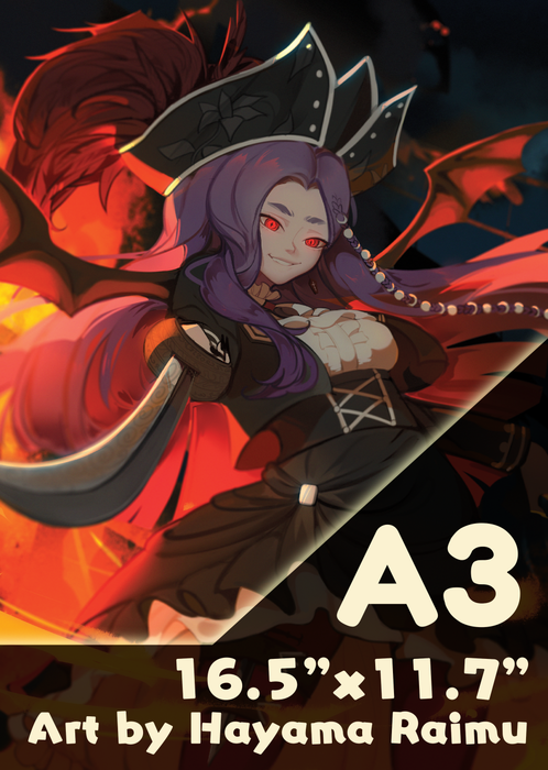 Crimson Horizons A3-size Print