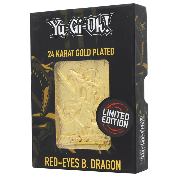 Yu-Gi-Oh Red Eye Dragon Limited Edition 24K Gold Plated Card