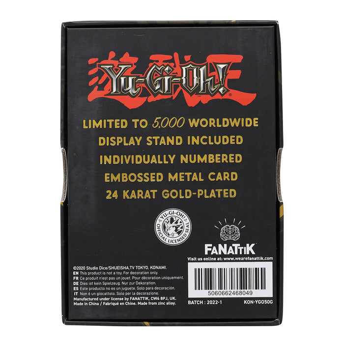 Yu-Gi-Oh Red Eye Dragon Limited Edition 24K Gold Plated Card