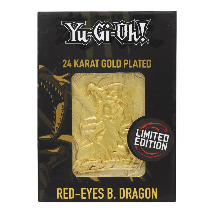 Yu-Gi-Oh Red Eye Dragon Limited Edition 24K Gold Plated Card