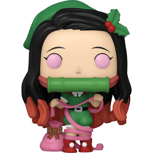 Demon Slayer Nezuko Kamado (Holiday) Funko Pop! Vinyl Figure Plus #2033 | Anime Figure | Neko Alley Anime