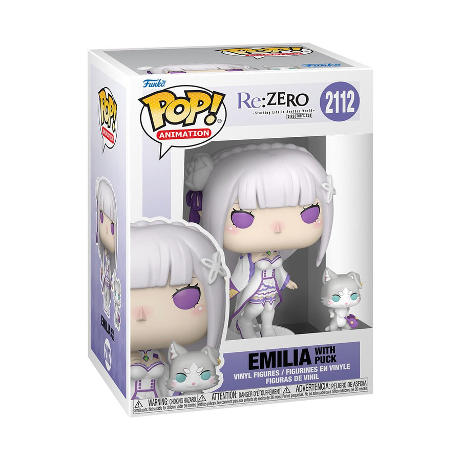 RE: Zero - Starting Life in Another World Emilia with Puck Funko Pop! Vinyl Figure and Buddy #2112 | Anime Figure | Neko Alley Anime