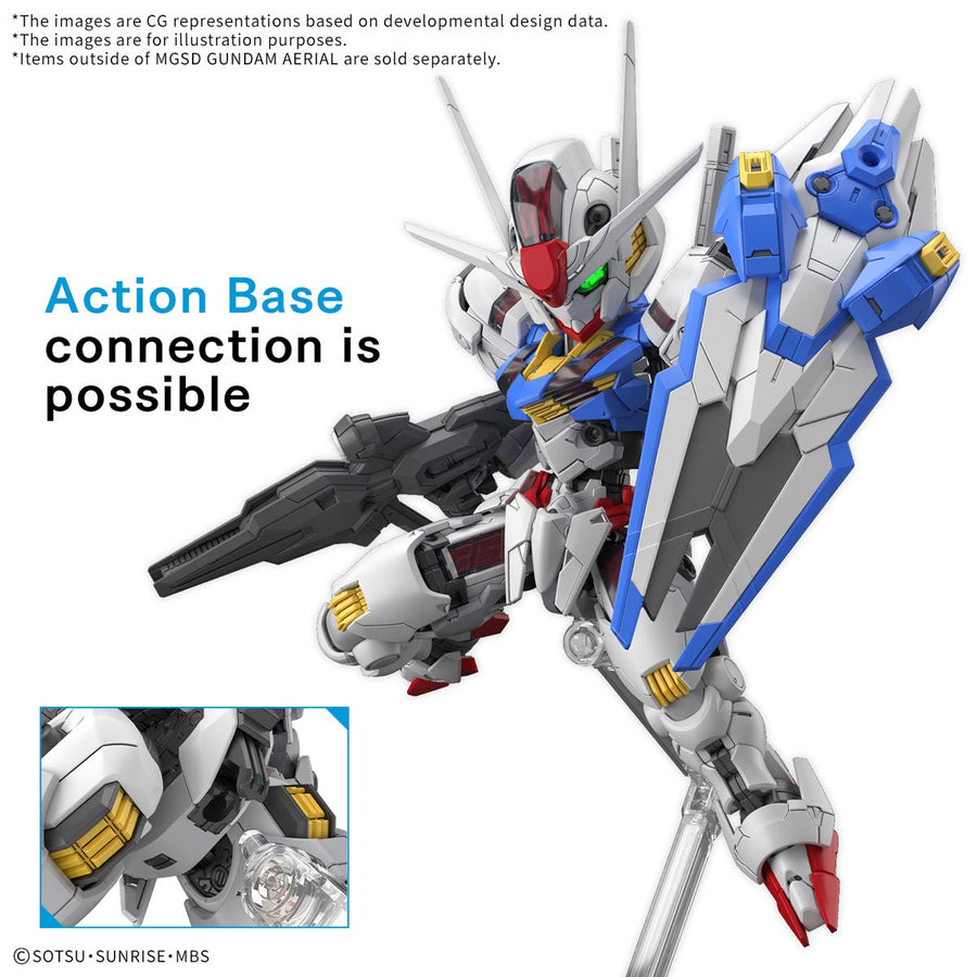 Gundam Aerial MGSD Model Kit | Anime Figure | Neko Alley Anime