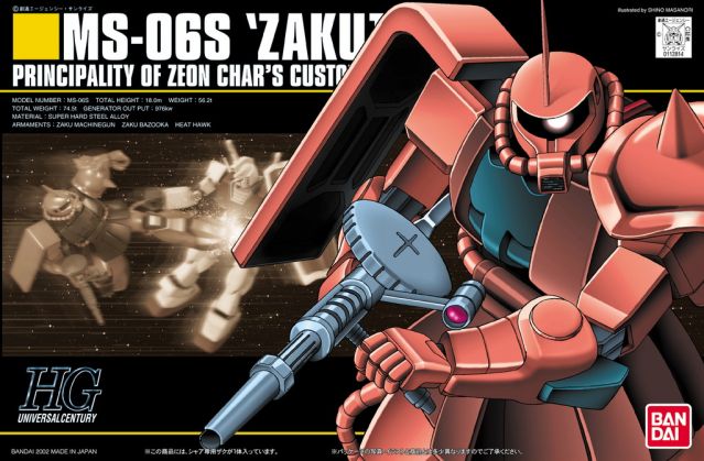 Gundam MS-065 Char's Zaku HG 1/144 Model Kit
