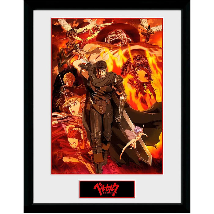 Berserk Collage Framed Print