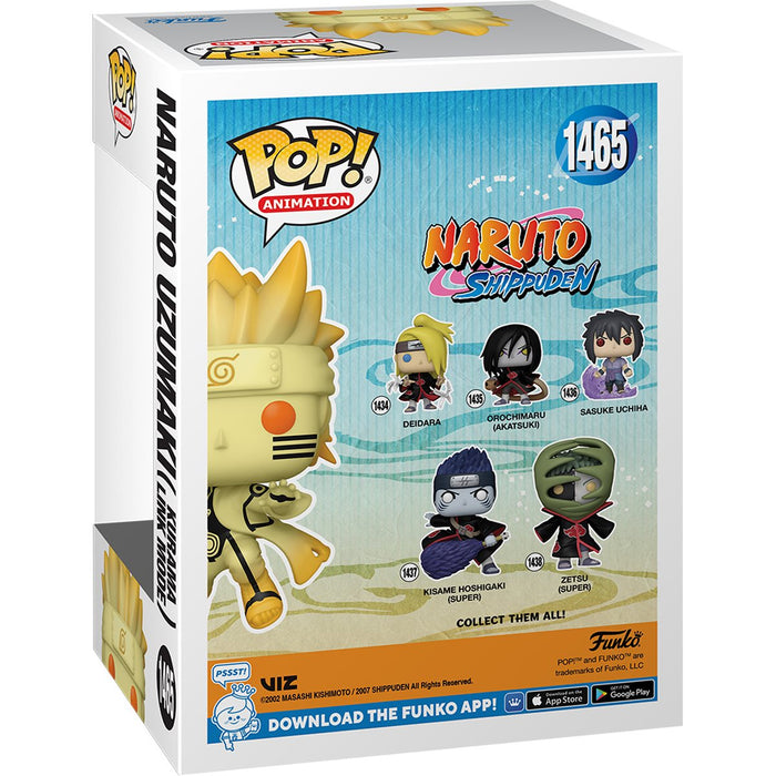 Naruto: Shippuden Naruto Uzumaki Kurama Link Mode Funko Pop! Vinyl Figure #1465 - AAA Anime Exclusive