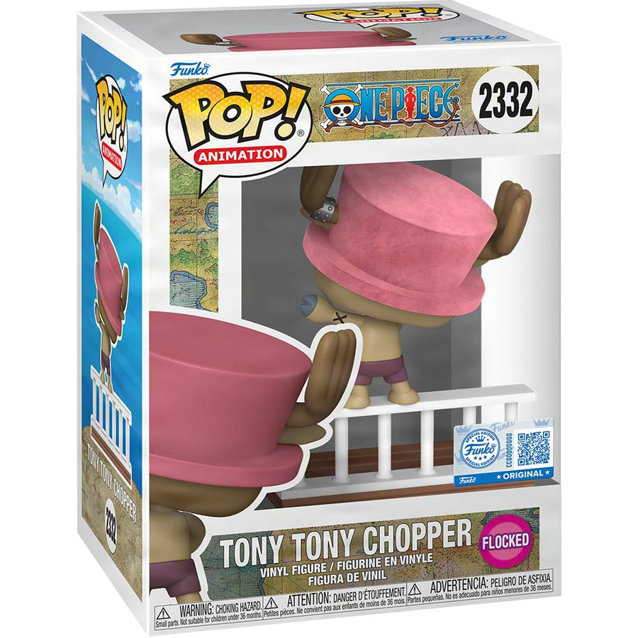 One Piece Straw Hat Pirates Tony Tony Chopper Flocked Funko Pop! Vinyl Figure #2332 Entertainment Earth Exclusive