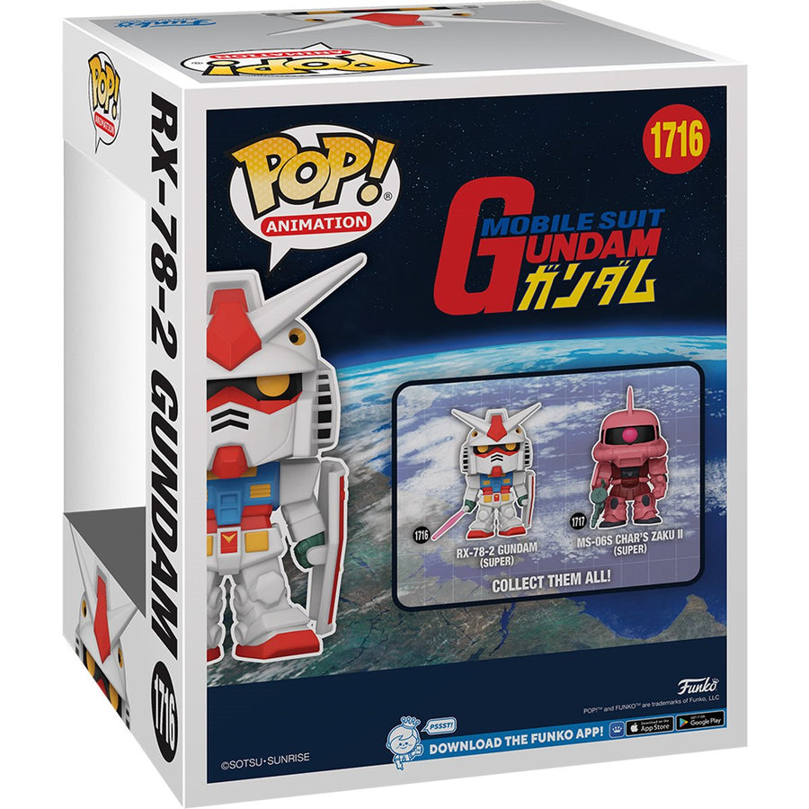 Mobile Suit Gundam RX-78-2 Gundam Super 6 1/4-Inch Funko Pop! Vinyl Figure #1716 | Anime Figure | Neko Alley Anime