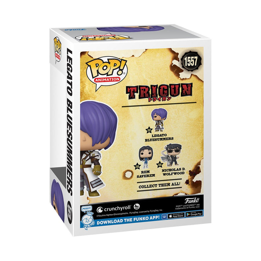 Trigun Legato Bluesummers Funko Pop! Vinyl Figure #1557 | Anime Figure | Neko Alley Anime