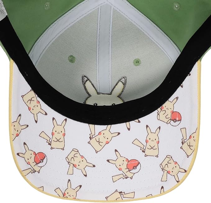 Pikachu Chibi Embroidered Contrast Hat