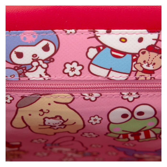 Hello Kitty & Friends Pink and Red Color Block Series Crossbody Bag