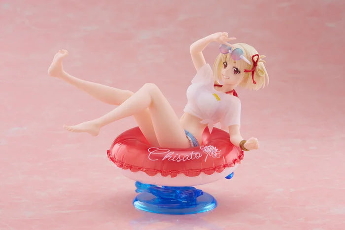 Lycoris Recoil Chisato Nishikigi Aqua Float Figure