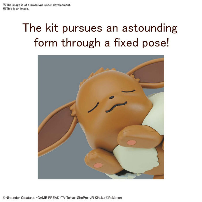 Pokemon Eevee Sleeping Pose Quick Model Kit