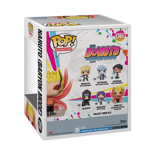 Boruto: Naruto Next Generations Naruto (Baryon Mode) Super 6-Inch Funko Pop! Vinyl Figure #1361