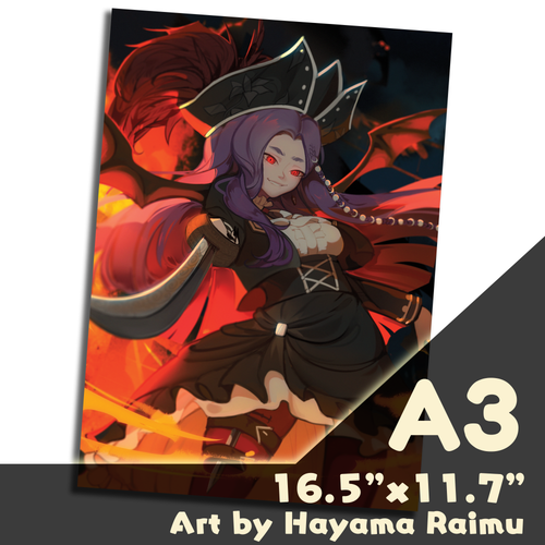 Crimson Horizons A3-size Print | Anime Poster | Neko Alley Anime