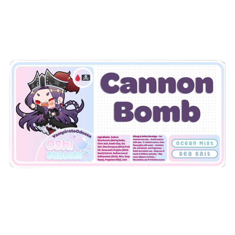 Odessa's Cannon Bomb | Anime Bath Bomb | Neko Alley Anime