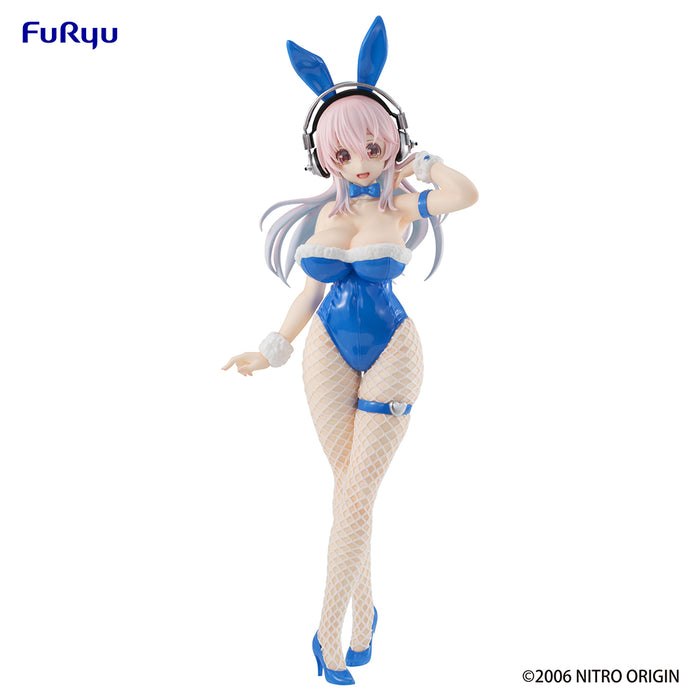 Super Sonico BiCute Blue Rabbit Bunnies Figure