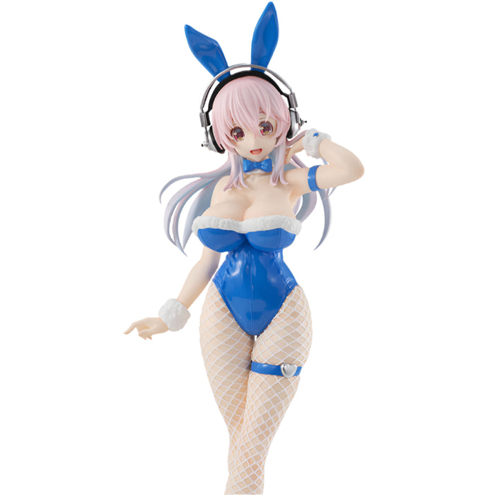 Super Sonico BiCute Blue Rabbit Bunnies Figure