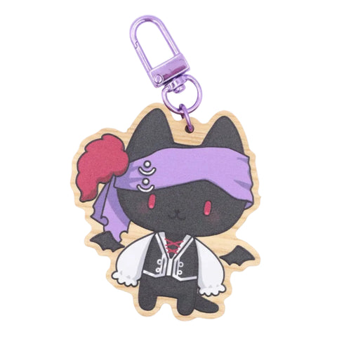Nyanpirate 2.5” Ash Wood Keychain