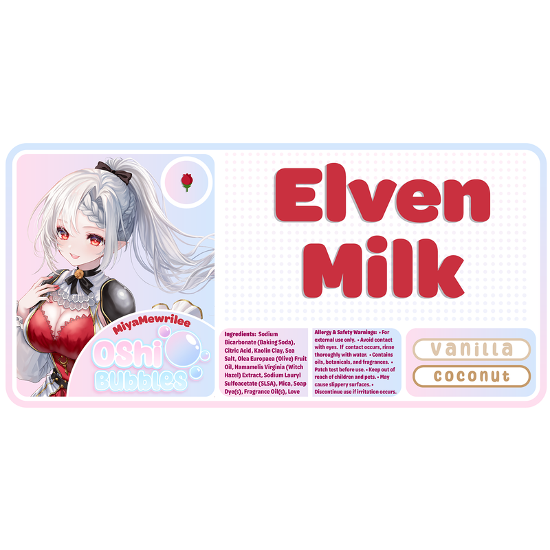 Miya's Elven Milk | Anime Bath Bomb | Neko Alley Anime