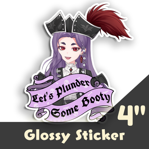 Let’s Plunder Some Boody 4” Sticker | Anime Sticker | Neko Alley Anime