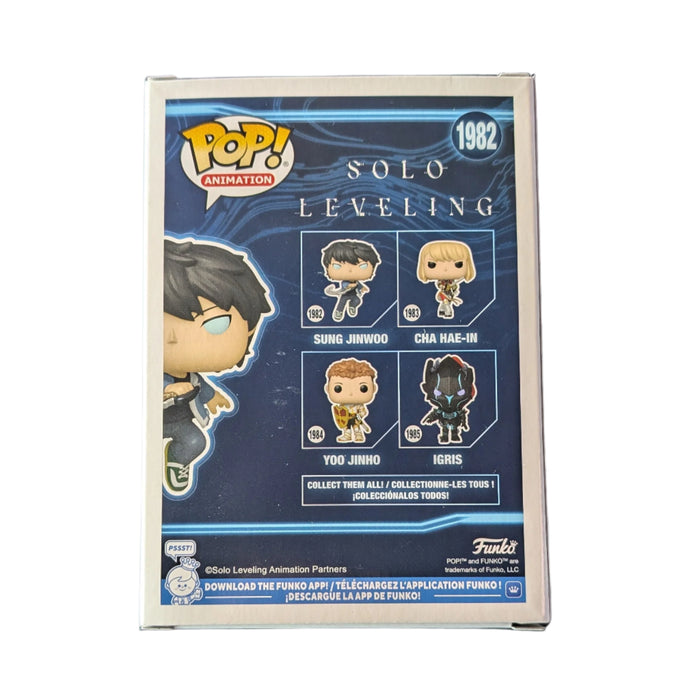 Solo Leveling Sung Jinwoo Signed Aleks Le Funko Pop! Vinyl Figure #1982