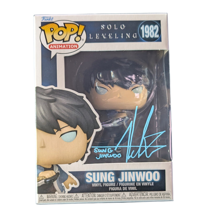 Solo Leveling Sung Jinwoo Signed Aleks Le Funko Pop! Vinyl Figure #1982