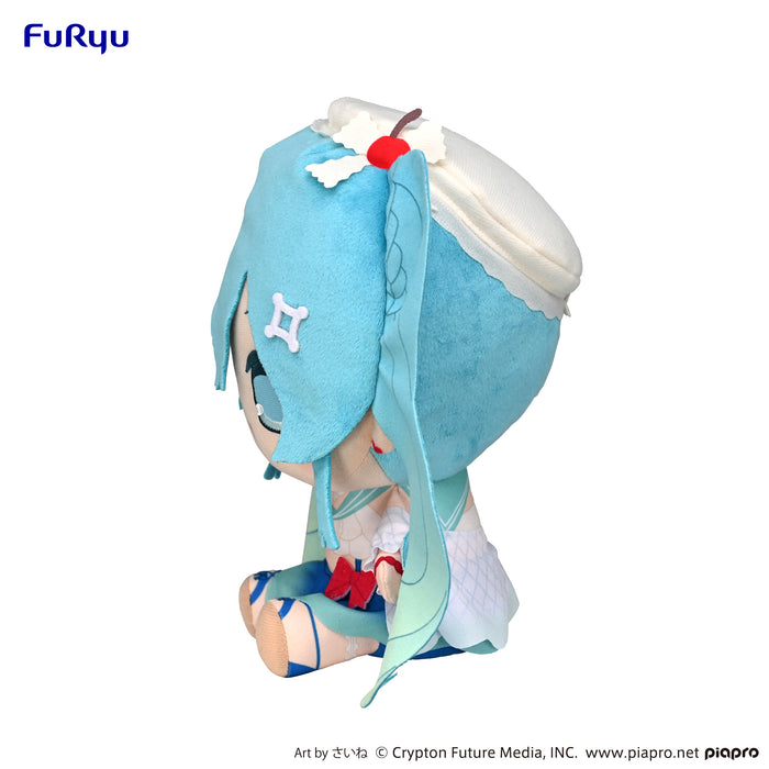 Hatsune Miku Kyurumaru Melon Soda Float Big Plush