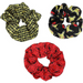 Pokemon Patterned Scrunchie 3-Pack - Neko Alley Anime