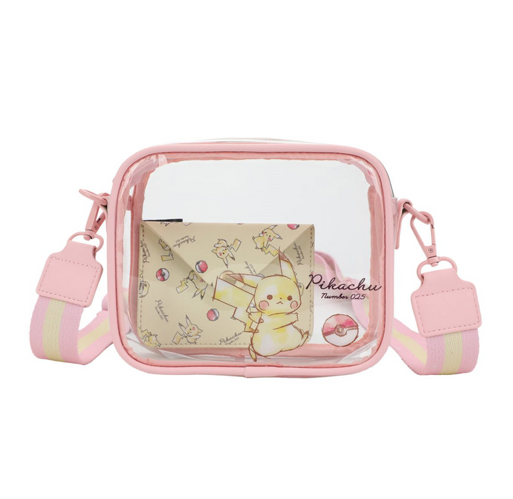 Pokémon Pikachu Number 025 Clear Crossbody Bag and Wallet - Neko Alley Anime