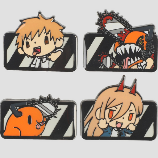 Chainsaw Man Chibi Lapel Pins - Neko Alley Anime