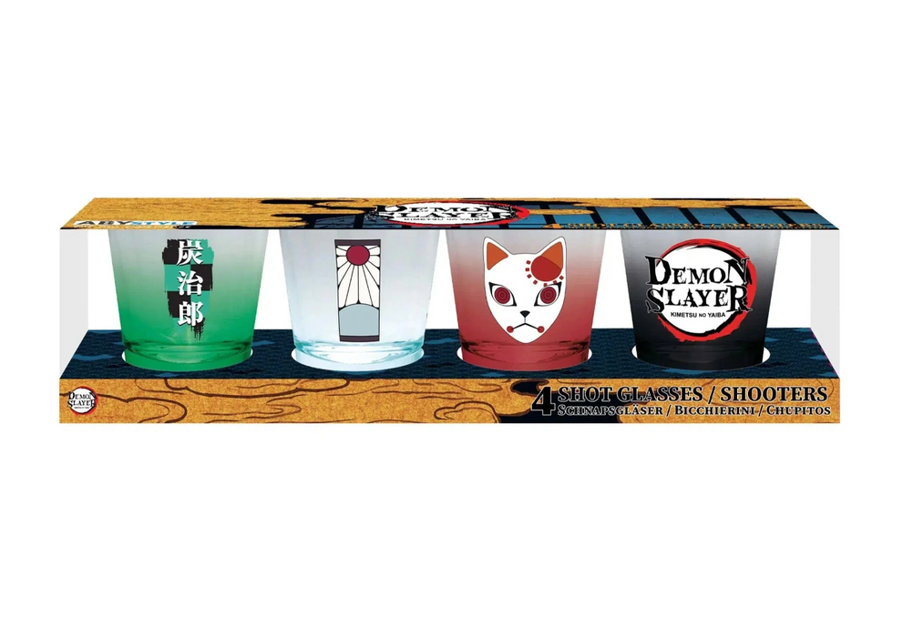 Demon Slayer - Tanjiro 4-Piece Shot Glass Set