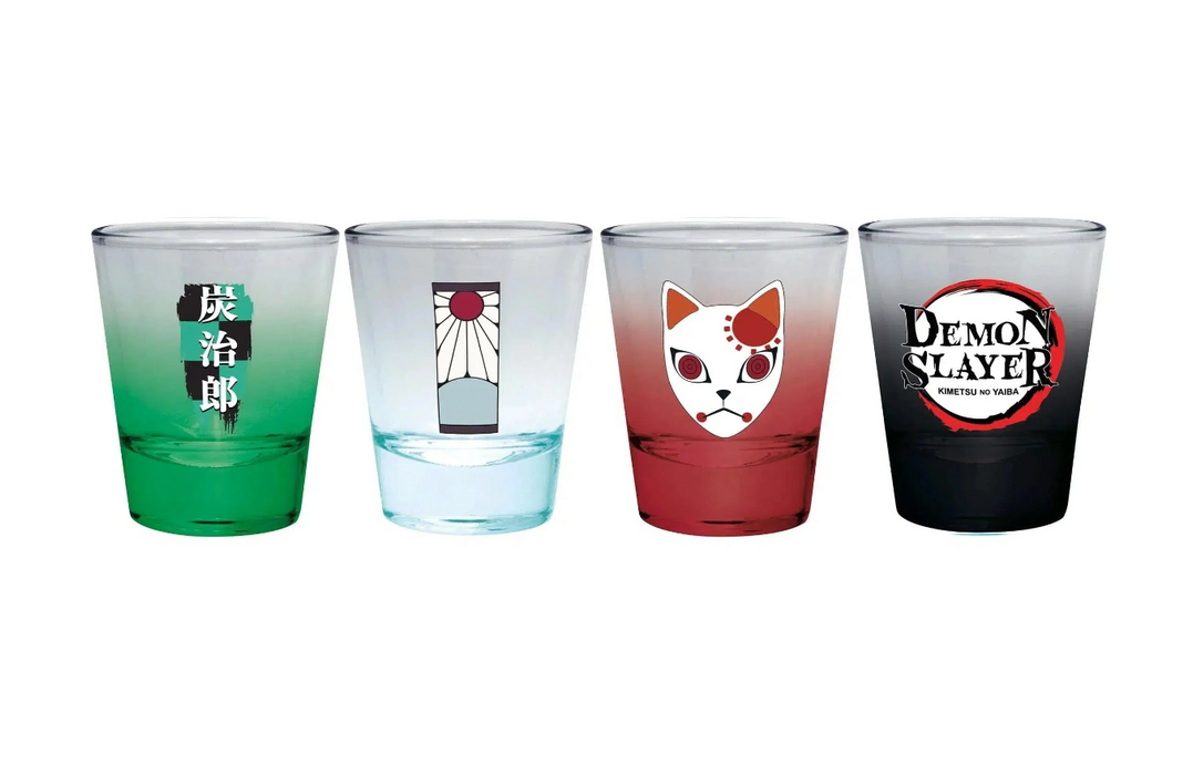 Demon Slayer - Tanjiro 4-Piece Shot Glass Set