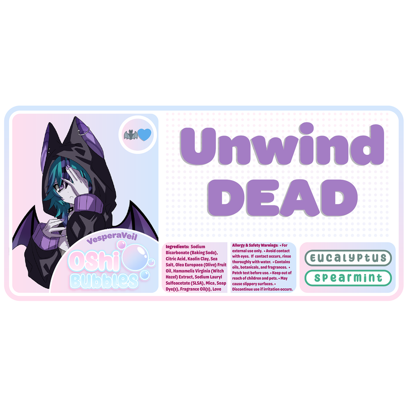 VesperVeil's unwindDEAD | Anime Bath Bomb | Neko Alley Anime