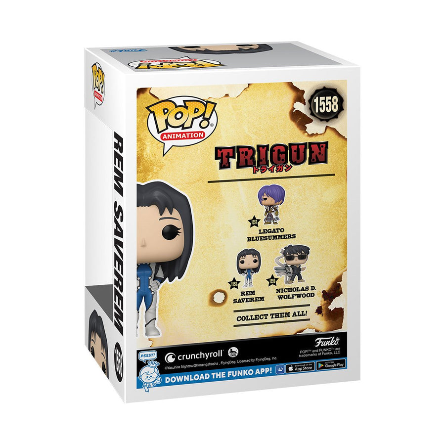 Trigun Rem Saverem Funko Pop! Vinyl Figure #1558 | Anime Figure | Neko Alley Anime
