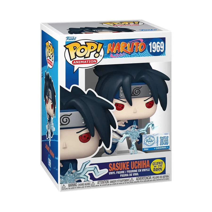 Naruto Sasuke Uchiha (Chidori) Glow-in-the-Dark Funko Pop! Vinyl Figure #1969 - Entertainment Earth Exclusive | Anime Figure | Neko Alley Anime