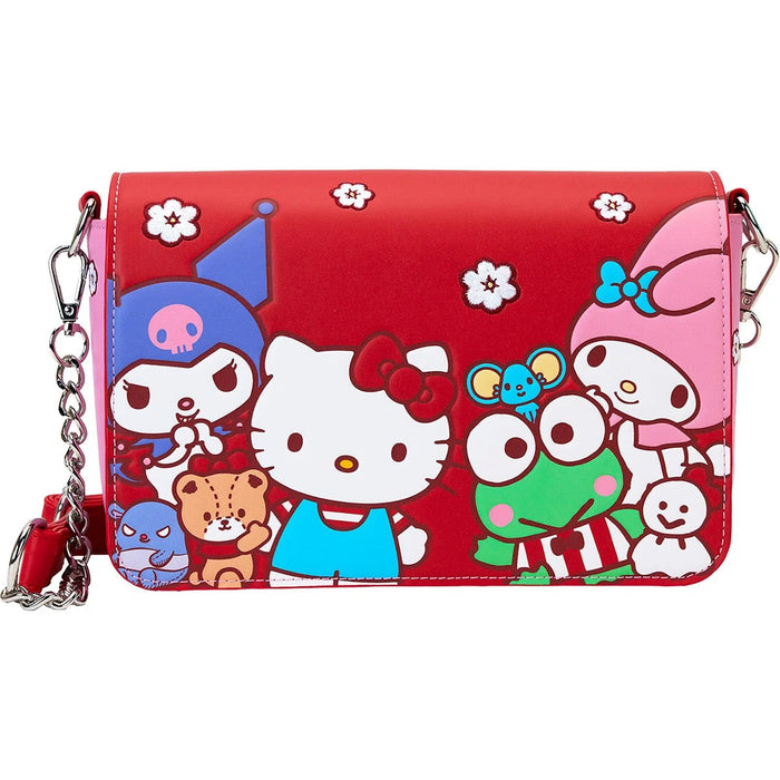 Hello Kitty & Friends Pink and Red Color Block Series Crossbody Bag