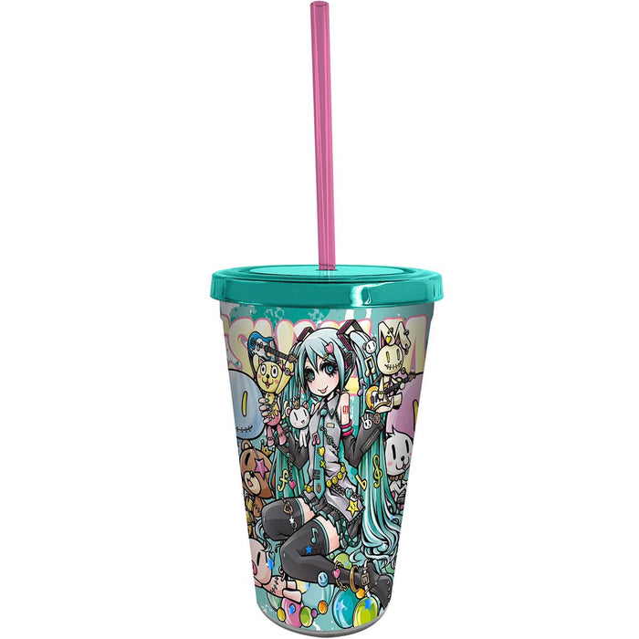 Vocaloid Hatsune Miku Band 16 oz Plastic Tumbler