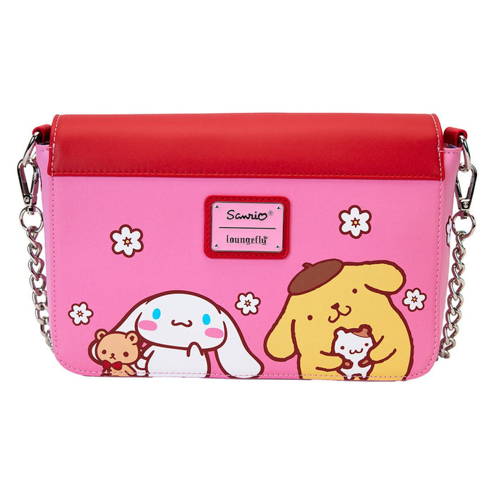 Hello Kitty & Friends Pink and Red Color Block Series Crossbody Bag