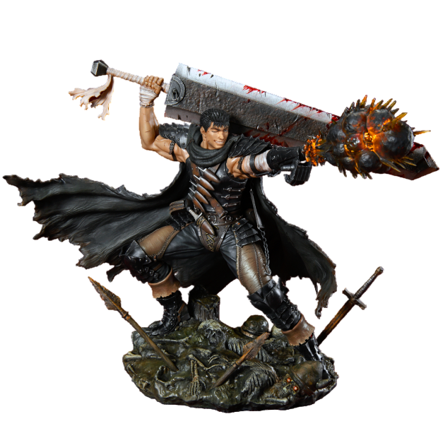 Berserk Guts Black Swordsman Statue