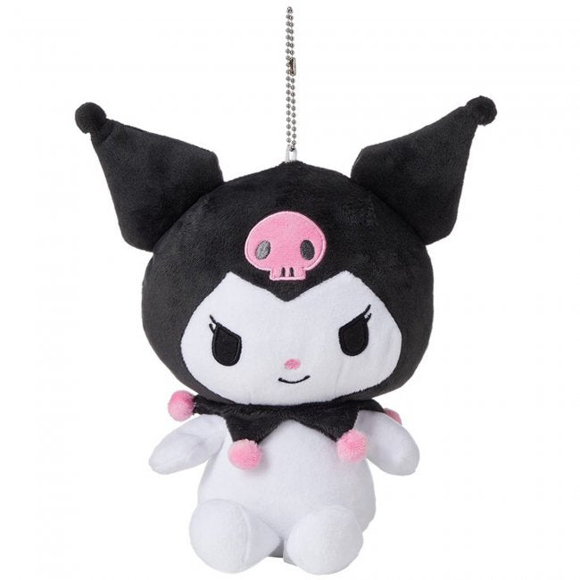 Kuromi Big Plush Pouch with Ballchain 9in